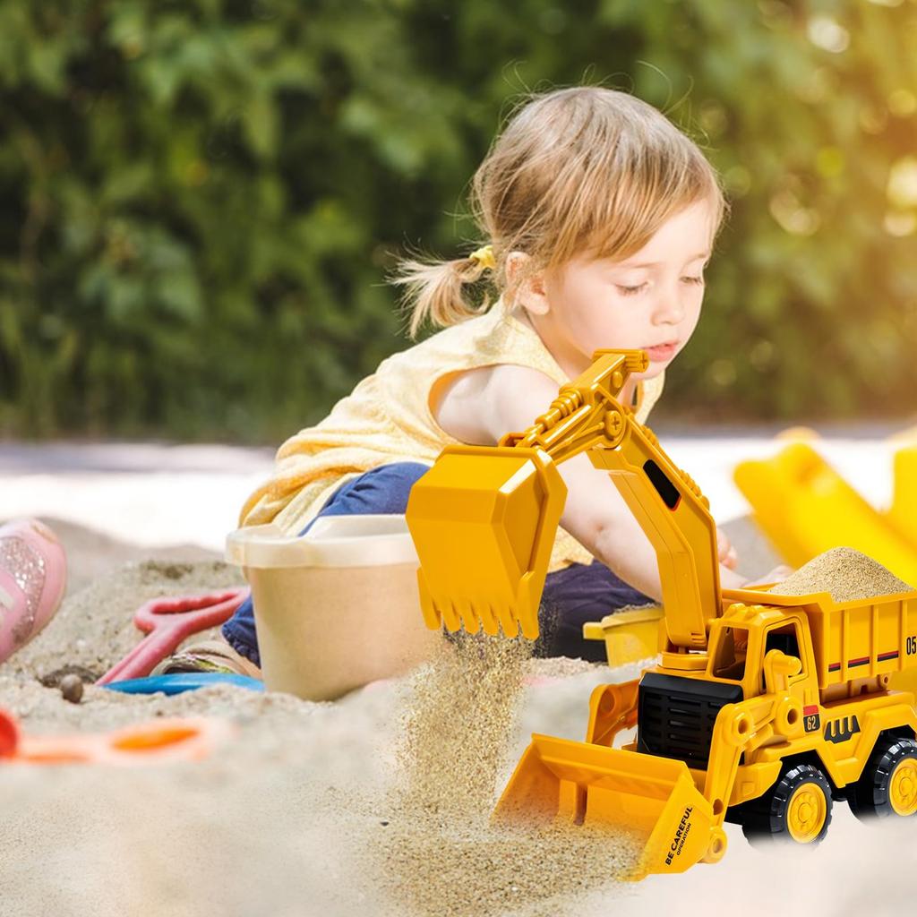 Excavator Truck Model Toy Engineering Vehicle Toddler Early Education Construction Vehicles Truck Boys Gifts