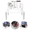 OATIPHO PC Case, Open Frame, Acrylic Panel, MicroATX Compatible, Desktop, Workspace PC Frame, Rack, Space-Saving