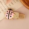 Metal Spring Pen Clips Anti-lost Pencil Holder Cute Ladybug Pen Holder  for Notebook Journal