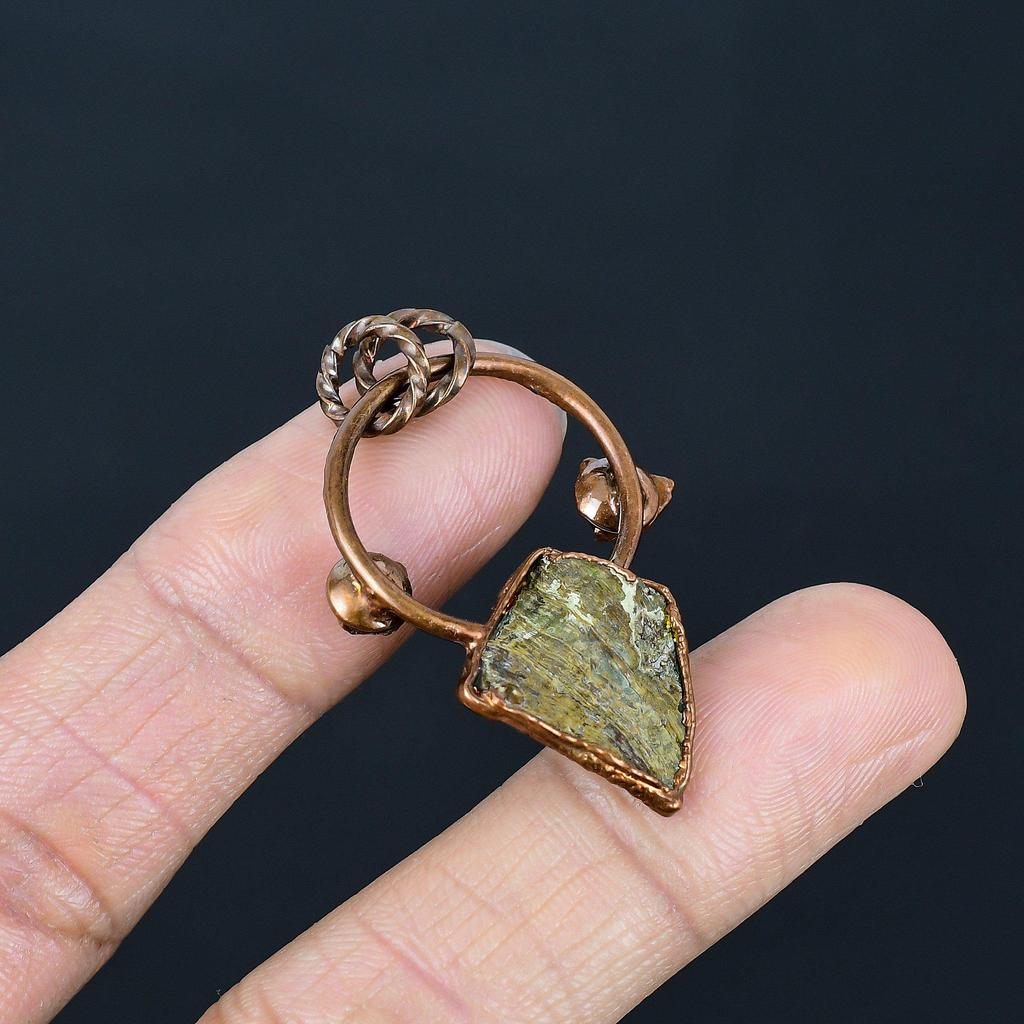 Подвеска из раковины абалона, Ювелирное изделие с драгоценным камнем, Подвеска, гальванизированная медью, Подарок для женщин, Подвеска ручной работы