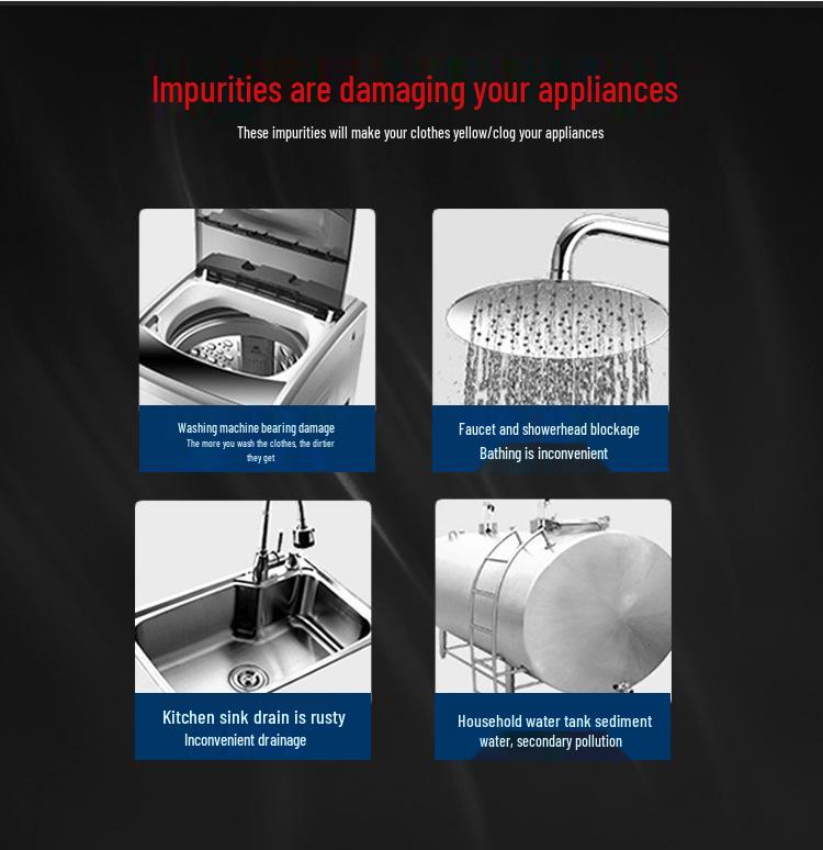 Ультрафильтрационный кухонный очиститель воды для всего дома из нержавеющей стали 304