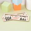 1 Piece Cute Cartoon Wood Straight Ruler Kawaii Tools Stationery Cartoon Drawing Christmas Gift Office School Measuring