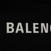 BALENCIAGA Back Logo Hoodie Black Men's Size S Model 600583
