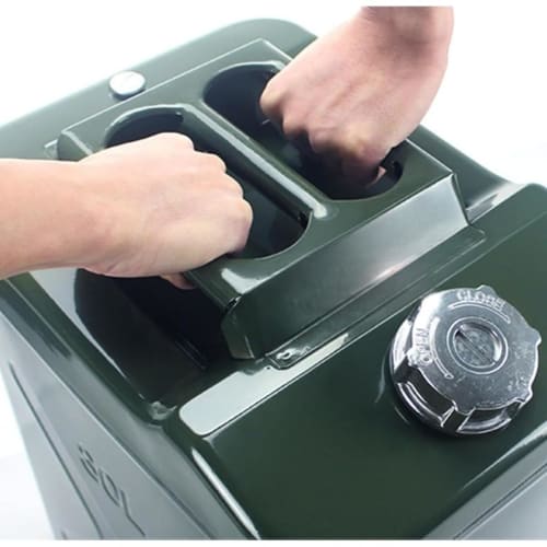 FiveLn Portable Gasoline Can, Diesel Can with Filling Nozzle, Vertical Fuel Tank, Large Capacity, Kerosene, Car Fuel Tank, Safe, Anti-Static (10 L + I