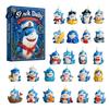 Advent Calendar for Boys And Girls Marine Shark Calendar, 24 Days Christmas Acrylic Collectible Blind Box Toys Kids Figures, Hanging Ornament Holiday