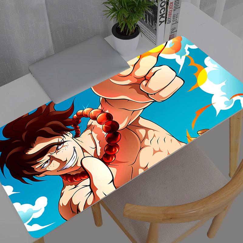 Коврик для мыши 90x40см One Piece Аниме Геймерский Большой Коврик для Компьютерного Ноутбука PC Ковер Игровые Аксессуары Клавиатура Настольный Коврик