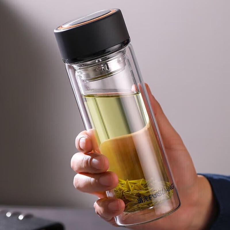 FUGUANG Style Double-Layer Borosilicate Glass Cup