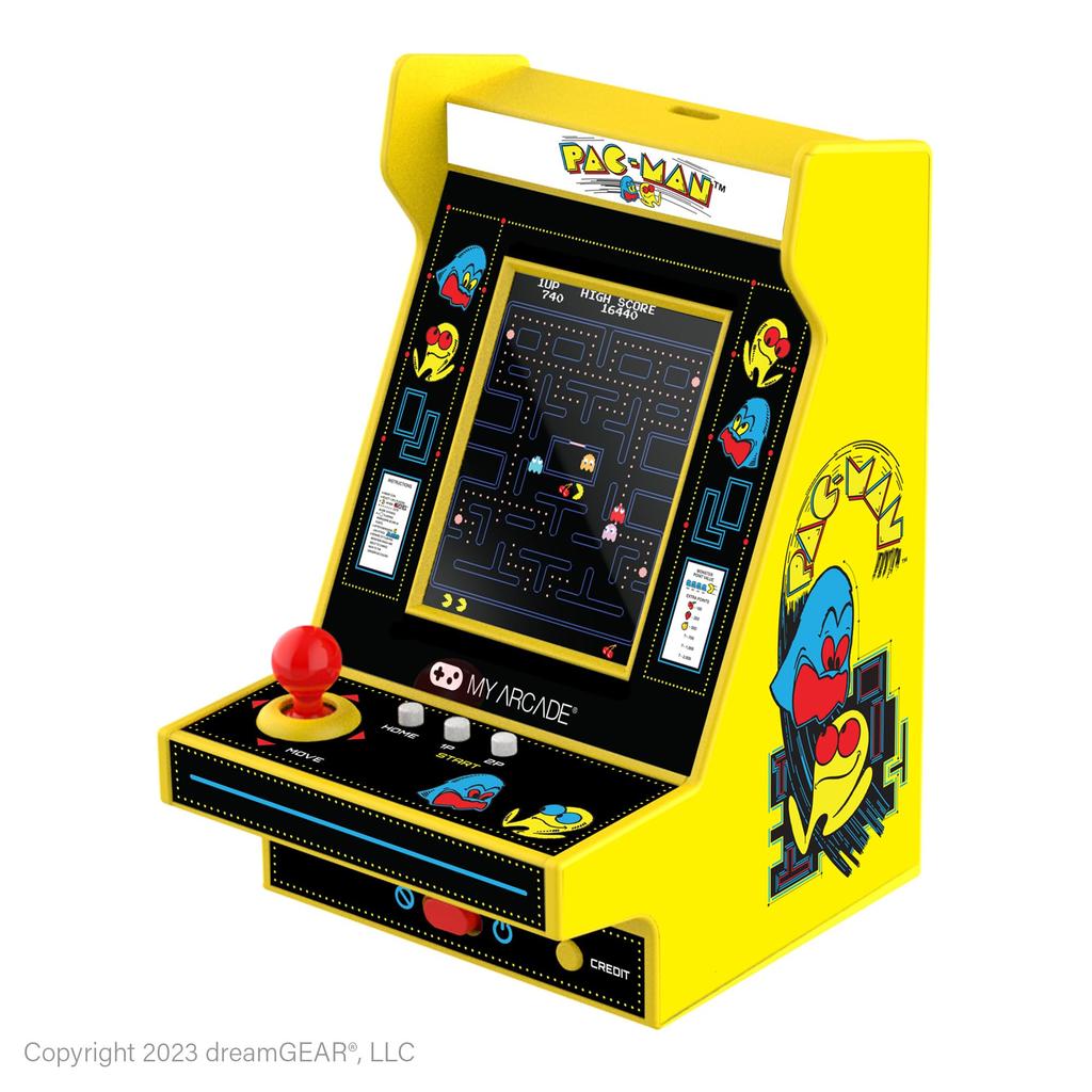 My Arcade Nano Player Pro Мини-аркадный автомат Дюймовый Полностью играбельный Видеоигра Версия Pac-Man 4.8 Коллекционное издание