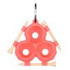 Compact Golf Ball Holder with Carabiner for Convenient Carrying and Protection