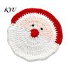 Tabletop Protection for Mugs Teacups Christmas Crochet Coaster, Handmade Woven Drink Cup Pad, Cute Santa Snowman Unique Holiday Gift Friends
