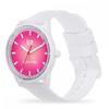 Авторизованный дистрибьютор [Ice-Watch] Женские часы Ice Watch 019031 Sun Solar ICE солнечная энергия Coral Leaf Маленький силиконовый ремень