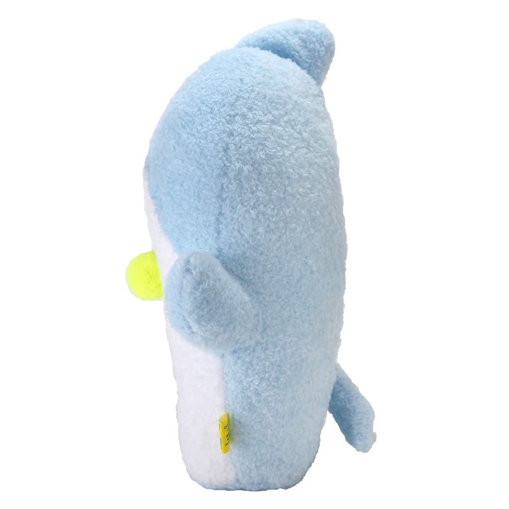 SunLemon Fluffy Wataton Shark Blue Medium 26 X 28 X 14cm Plush Animal P-8192