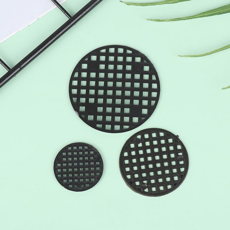 50 шт., нижний сетчатый коврик, многофункциональный цветочный горшок, сетчатая подкладка, отверстие для дна тазика для бонсай, воздухопроницаемая прокладка, садовые принадлежности