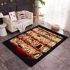 Halloween Horror Icons Floor Rug Office Rug Perfect for Playrooms Hallway Dining Room Foyer Antislip Carpet Anime Office Decor Gift for Festivals