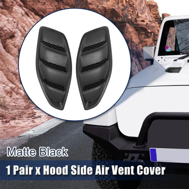 Automotive Hood Dome Louvers Air Inlet Vent Outlet Bezel Sticker For JK 2007-2017 ABS Seamlessly Installation Process