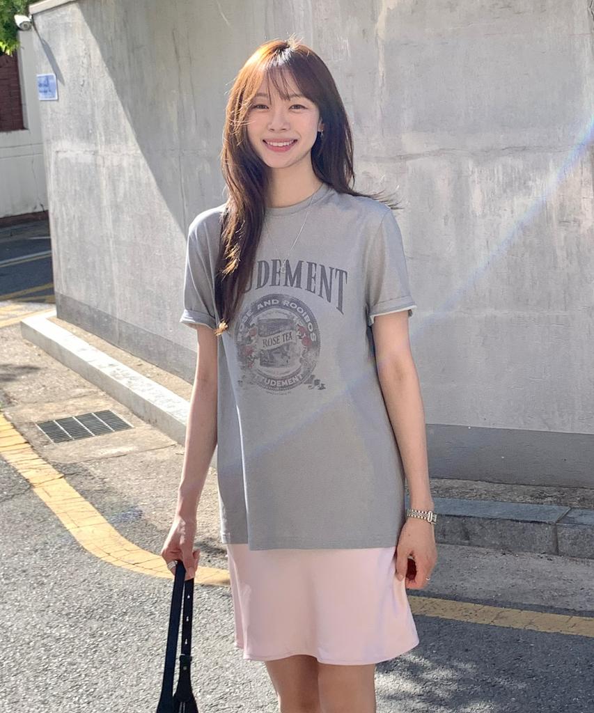 TTUDEMENT Tea Can Graphic T-Shirt_Light Gray
