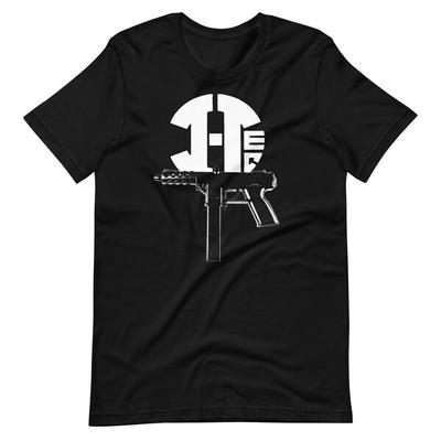 Черная футболка унисекс с короткими рукавами Intratec Tec Gun Firearms