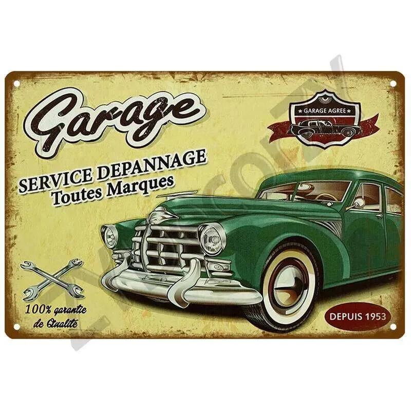 Garage House Plaque Metal Poster Tin Sign Plate Posters Vintage Retro Aesthetic Room Decor Wall Art Decoration 26T0104 26T0104