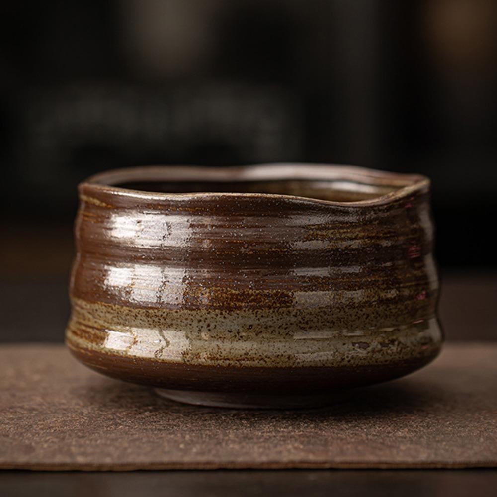 Гладкая чаша для матча, большая емкость, чашка для зеленого чая, чайный салат, суповая чаша для чайного сервиза, аксессуары