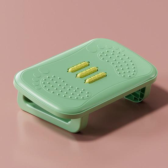 Подставка для ног под стол с массажным роликом, прочная, портативная, для мужчин и женщин, для снятия боли в ногах, эргономичная, для домашнего офиса, для работы, качающаяся табуретка