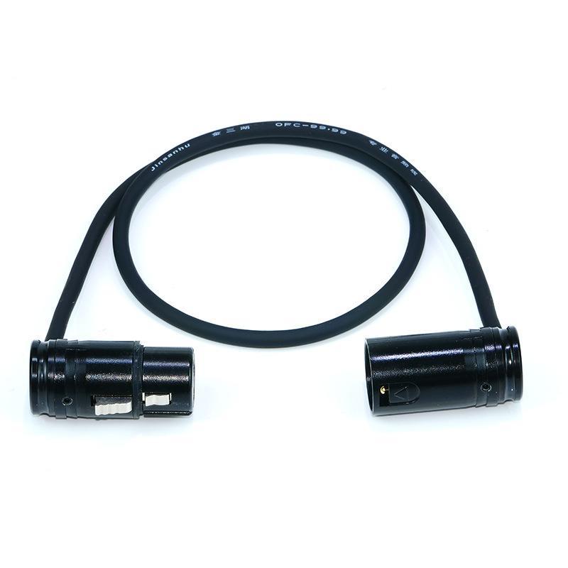 Низкопрофильный 3-контактный XLR разъем Кабель Прямой угол L-образный штекер Микрофон Микшер Усилитель Профессиональная аудиолиния Папа-Мама
