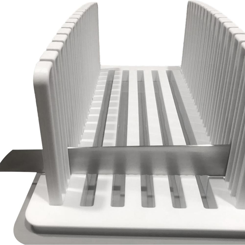 Хлеборезка с поддоном для крошек, направляющая для нарезки хлеба, кухонные инструменты с регулируемой шириной
