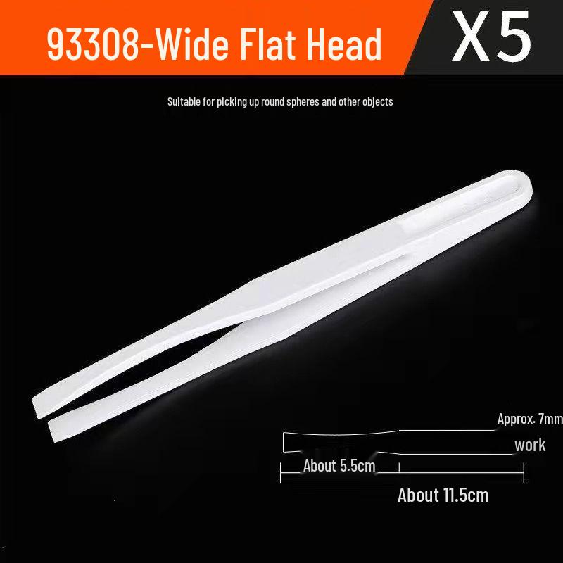 Антистатические пинцеты из углеродного волокна: Белые плоские, изогнутые, заостренные, плоскогубцы и круглогубцы для электроники