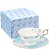 Официальный подарок Wanderlust Apple Blossom Tea Cup с блюдцем 180 мл Посуда Рождественский подарок Свадебный подарок Подарок на новоселье aW40024024 Обычный импорт