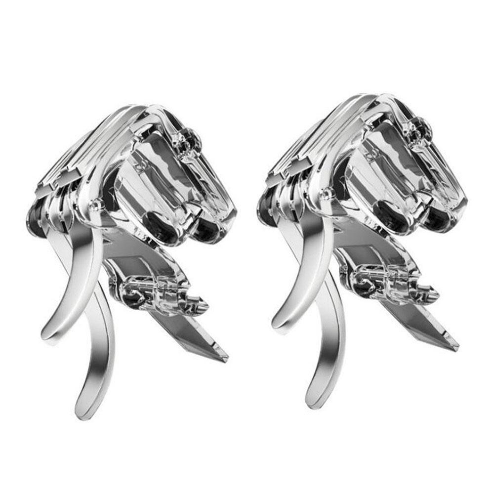 1 пара Игровые аксессуары Триггер Кнопка прицеливания Металлическая кнопка огня Геймпад Контроллер Джойстик Рукоятка Триггер