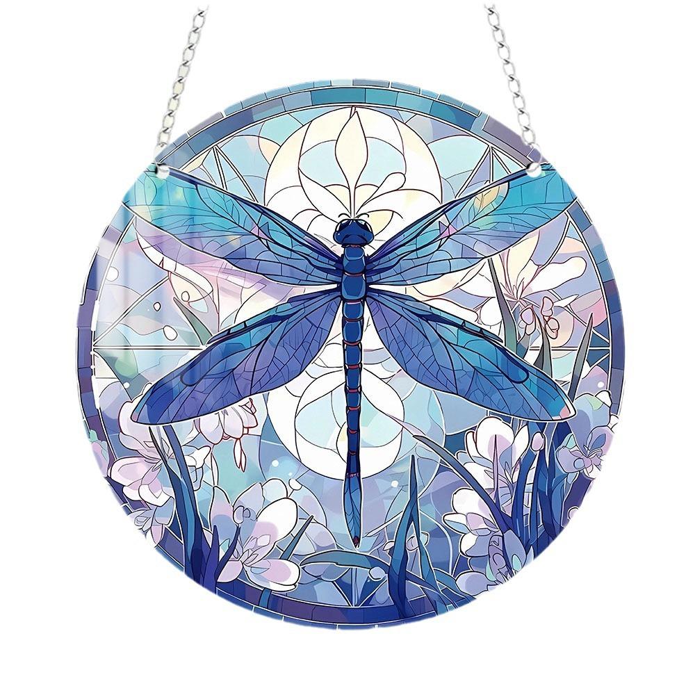 1pc Tree of Life Turtle Butterfly Dragonfly Acrylic Home Wall Decoration Chain Pendant Pendant
