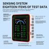18 в 1 Измеритель HCHO, Измеритель температуры и влажности с цветным экраном для дома, офиса, Обнаружение в помещении
