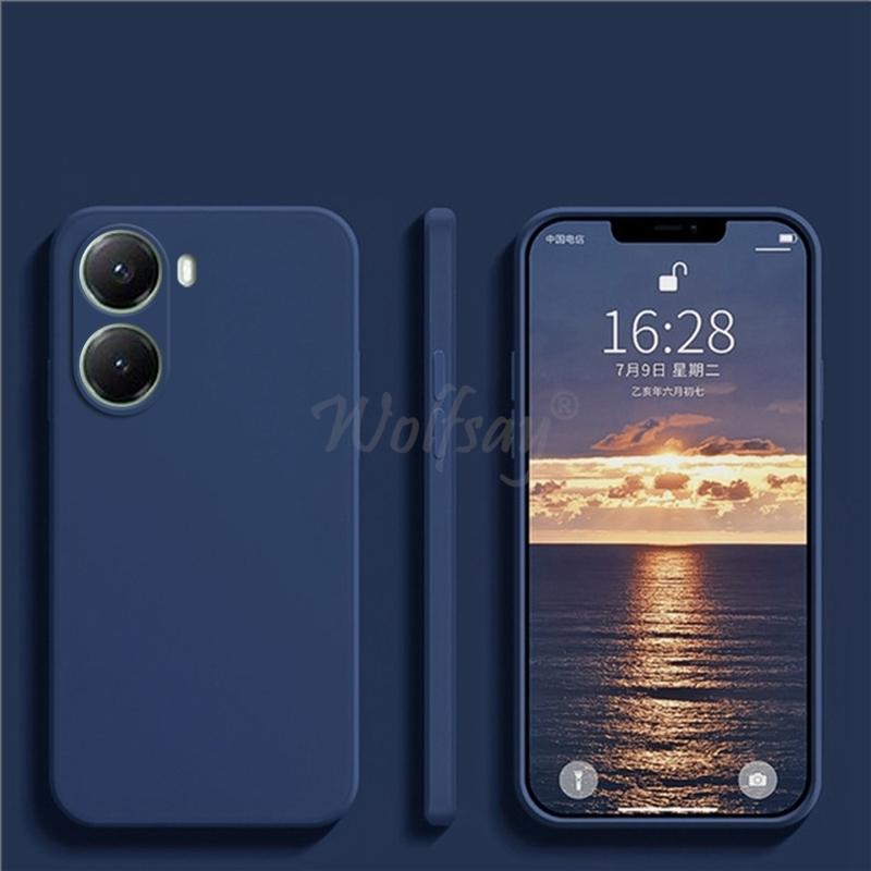 Чехол для Xiaomi POCO X7 Pro Жидкий силикон Однотонная резина ТПУ Защитный чехол Чехол для POCO X7 Pro ТПУ Чехол для телефона POCO X7 Pro