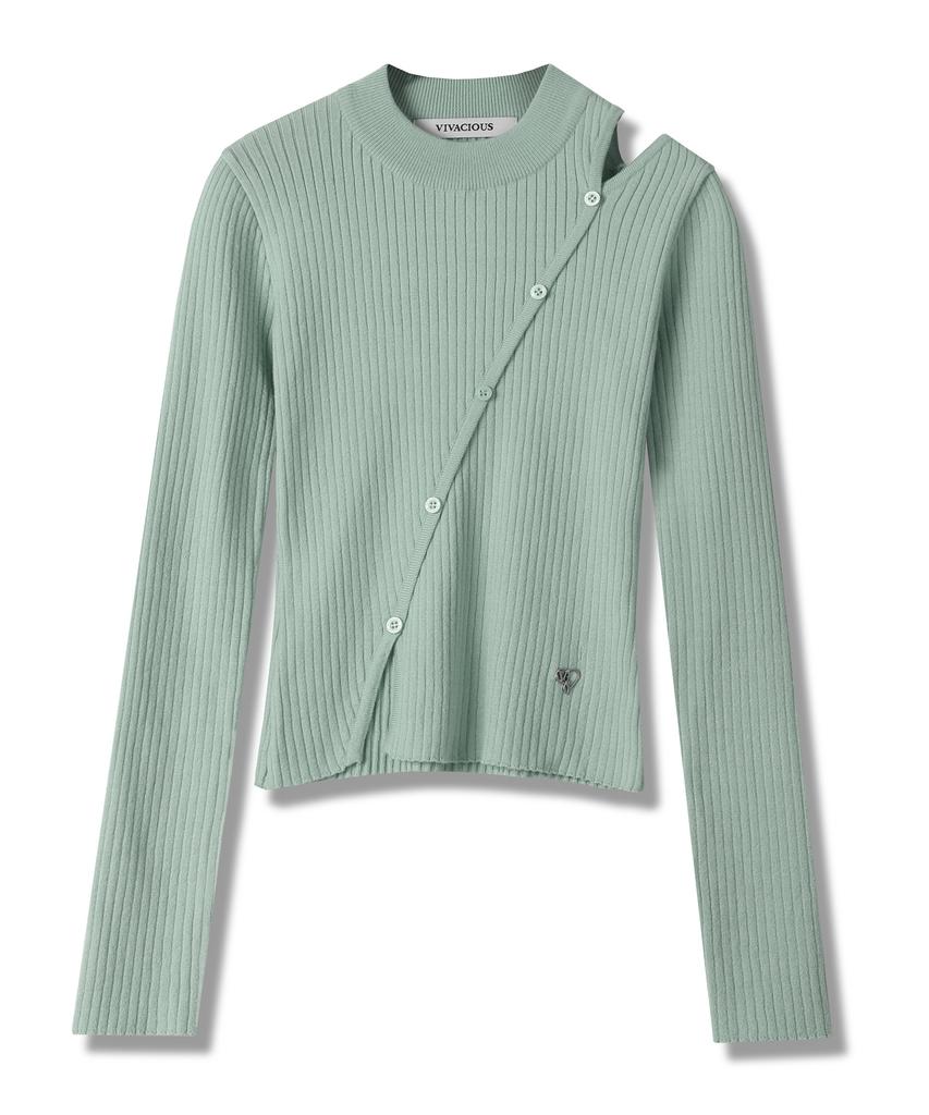 VIVACIOUS Esme Hole Button Knit - 5Col