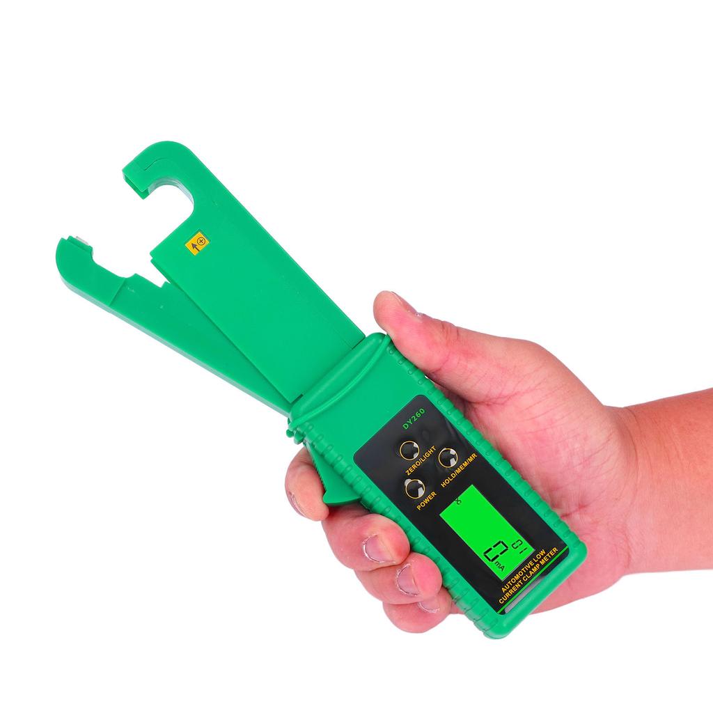 Автомобильный измеритель тока утечки переменного и постоянного тока 0 мА‑60 А Портативный слаботочный тестер с защитой от помех, бесконтактный для автомобильной промышленности