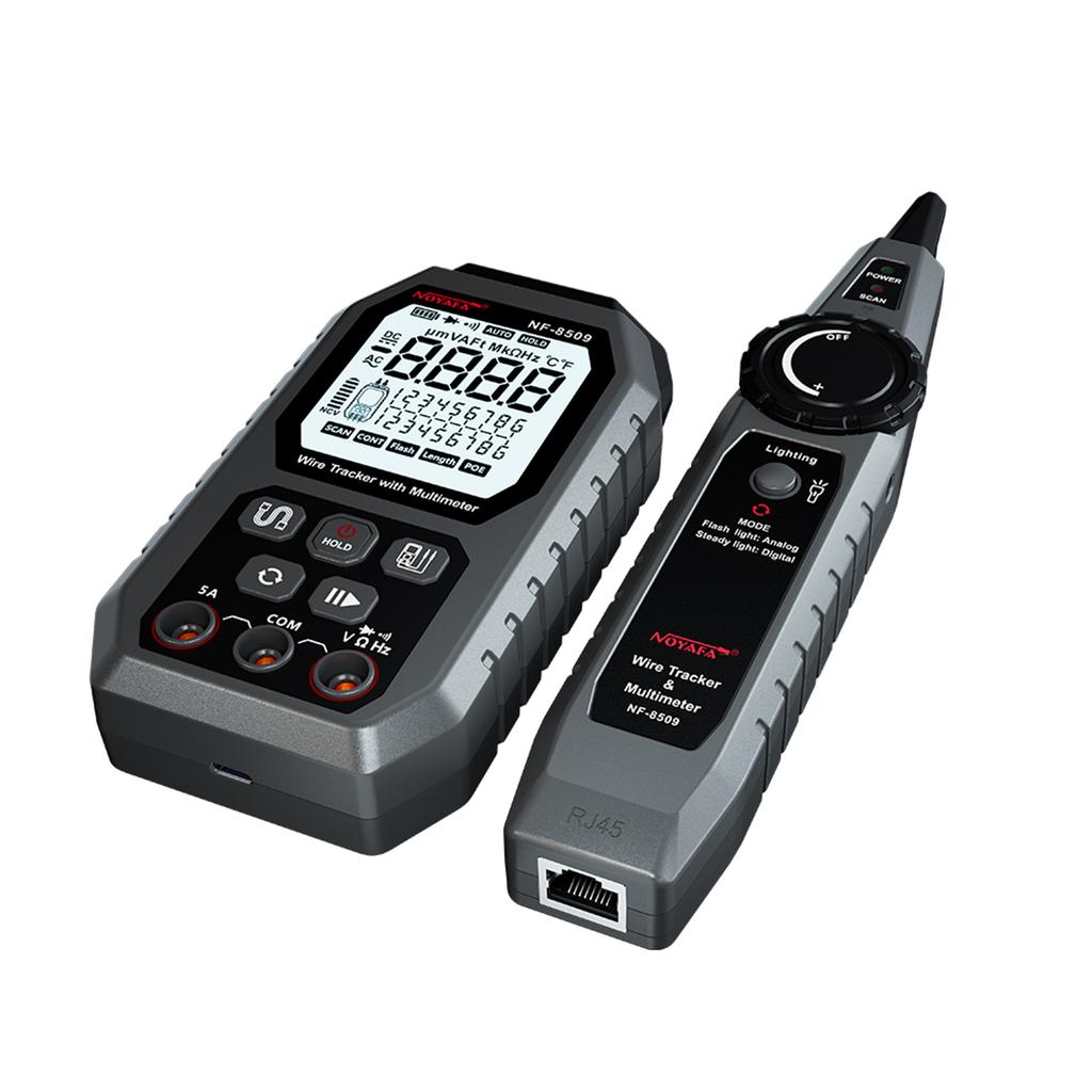 Тестер сетевых кабелей NOYAFA, трекер проводов с мультиметром, многофункциональный трекер проводов Ethernet, постоянный ток