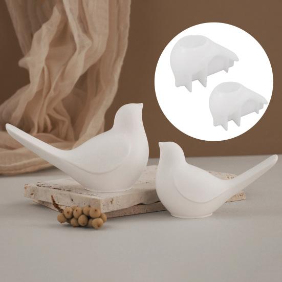 Silicone Mold Birds-Shaped Display Mold Candles Soaps Ornament Easy Release Mold DIY Crafts