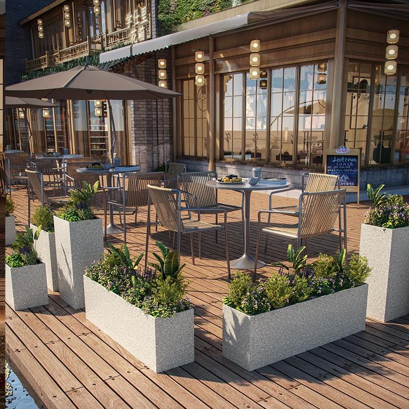 Outdoor Terrazzo Planter Box