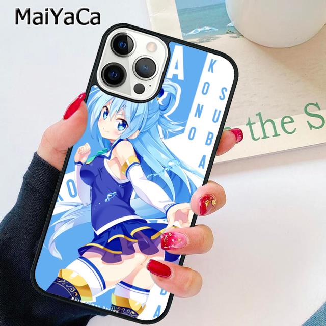 Чехол для телефона MaiYaCa Aqua Konosuba для iPhone 5 SE 2020 6 7 8 plus X XR XS 11 12 13 14 pro max Samsung S21 S22
