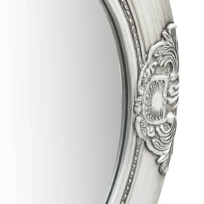 VidaXL Wall Mirror Baroque Style 50 Cm Silver 320346