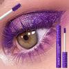 Водостойкая тушь для ресниц Purple Volumizing Mascara Eye Black с завитыми ресницами для всех типов кожи. Тонкая кисточка, не размазывается, обеспечивает легкое нанесение.