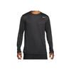 Nike Logo Solid Color Crew Neck Loose Long Sleeve T-Shirt Men Tops Black 727980-010