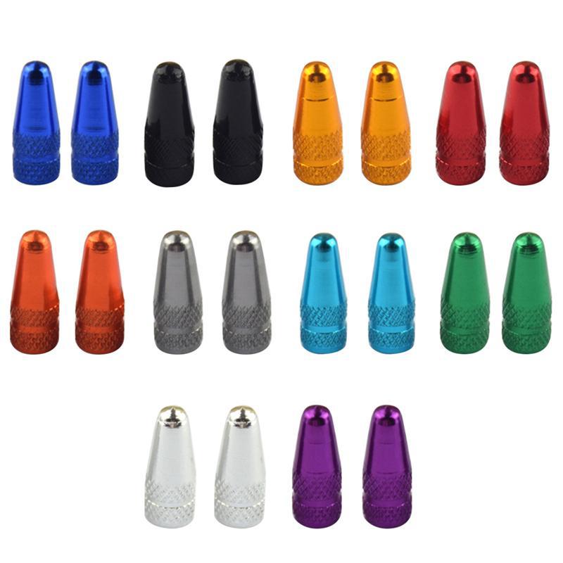 10/5PCS Bicycle Tire Valve Cap Aluminum High Pressure Caps for Presta Valves Colorful Bike Tyre Cap MTB Bike Accessories