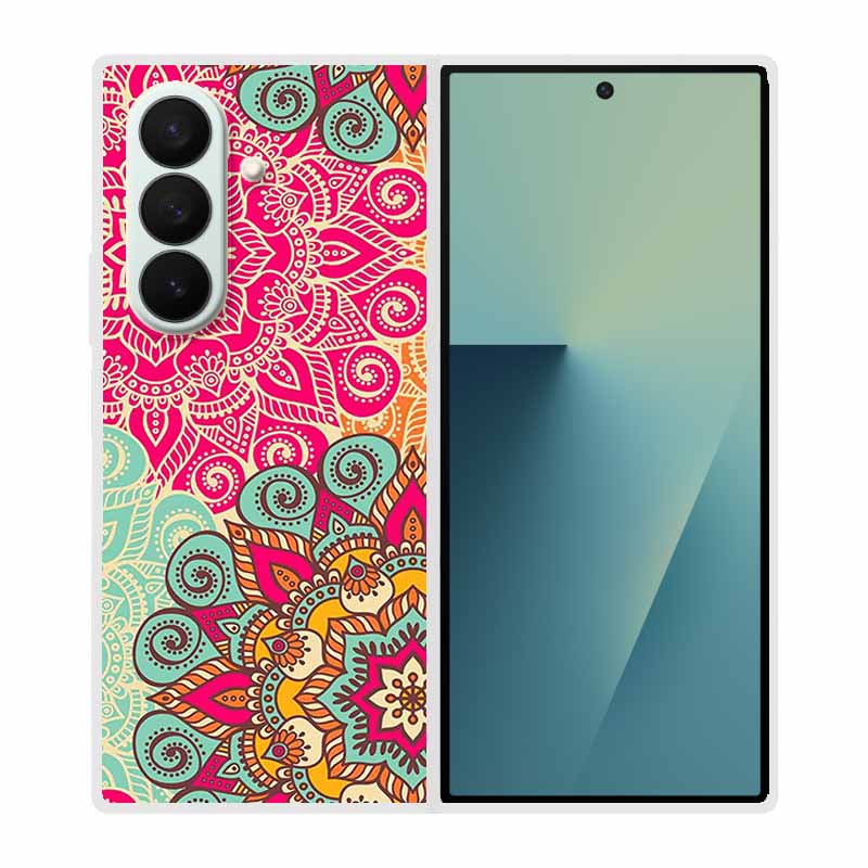 Чехол For Samsung Galaxy Fold 7 Чехол Крутое Космическое Животное Прозрачные Жесткие Чехлы для Телефона для Galaxy Z Fold7 5G 2025 Задняя Крышка Z fold7 Capa