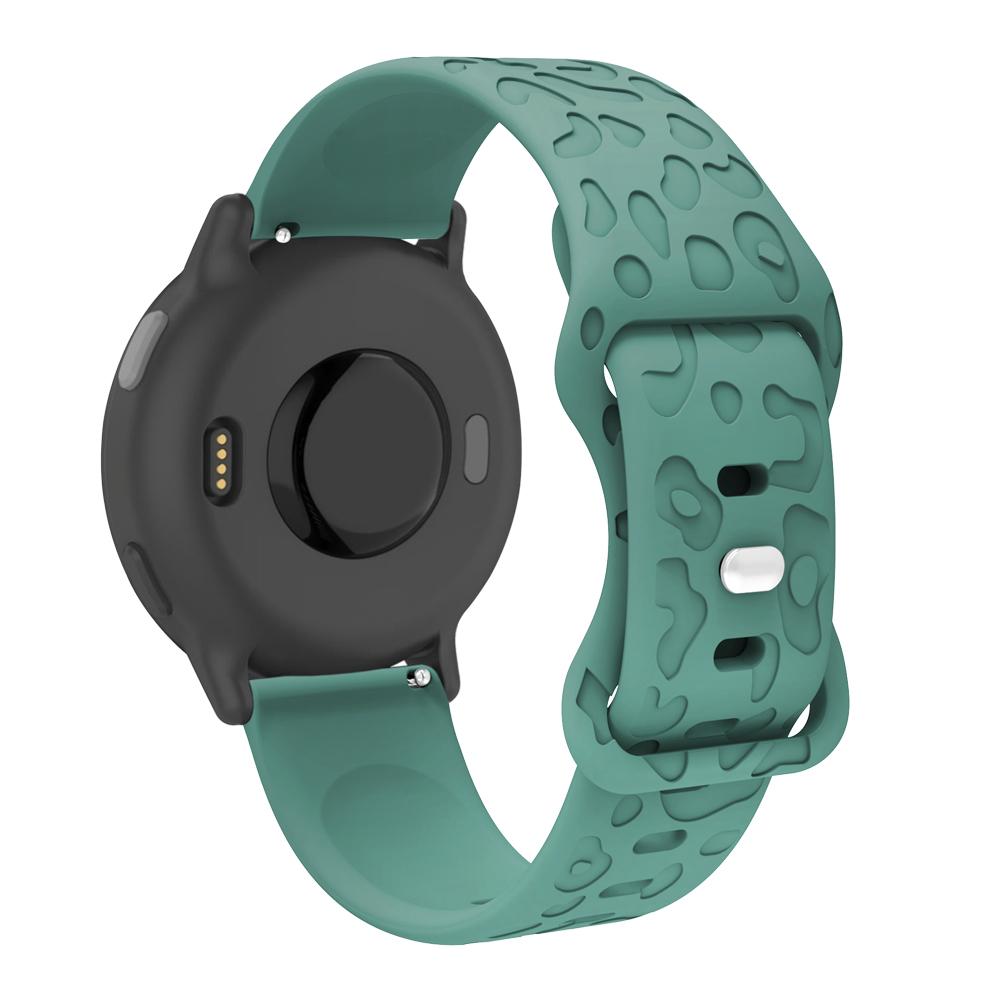 Силиконовый ремешок с леопардовым принтом 18 мм, 20 мм, 22 мм для Garmin Forerunner 245 255 265 Vivoactive 5 Venu SQ, ремешок для умных часов Huami Amazfit Bip GTS GTR