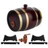 1.5L Vintage Oak Wooden Wine Barrel Keg Bucket Brewing Accessories for Home Use