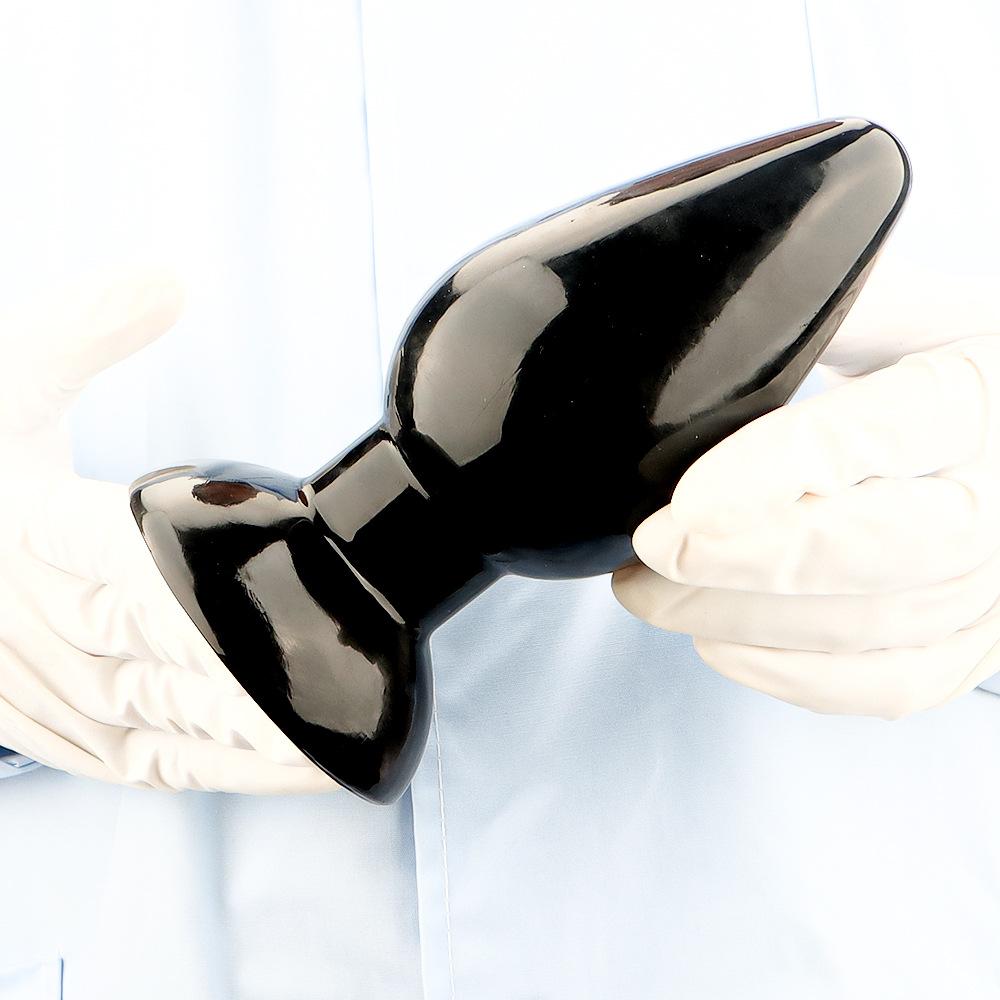 Большая анальная пробка Секс-игрушки Анальные дилдо Черный пенис ПВХ Реалистичный член Фистинг Пеггинг