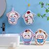 Kawaii Cute Hanging Hand Towel Creative lamb-shaped Handkerchief Cleaning Hand Cloth  Home Decor