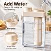 Double Silicone Seal Cold Brew Pitcher PP ABS AS Brewing Coffee Carafe  Kitchen Counter