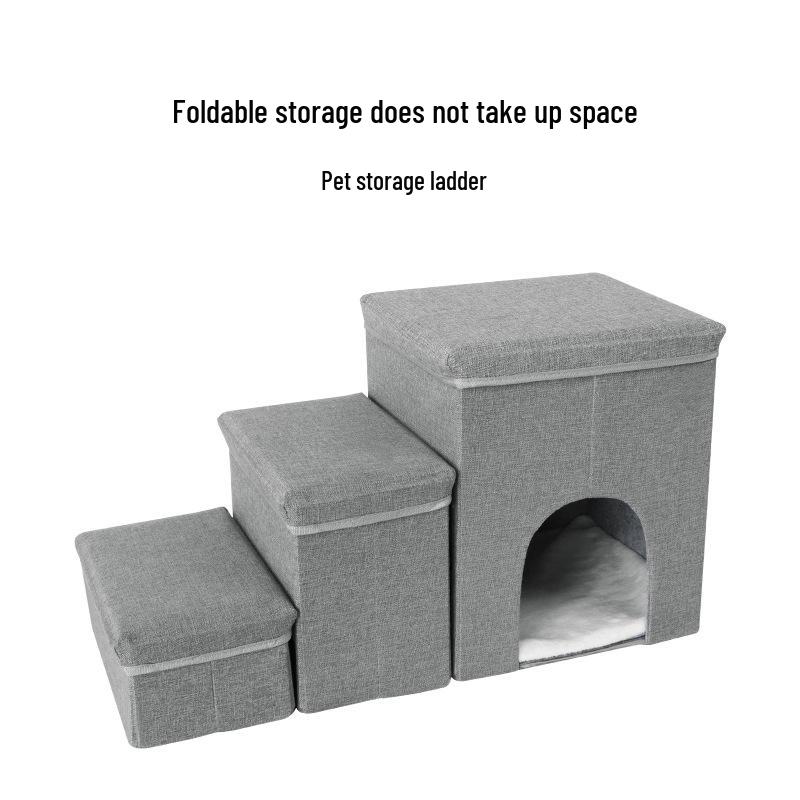 Складной трехслойный ящик для хранения Ступеньки для собак с гнездом для маленьких питомцев