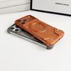 Original Color Metal Magnetic Rotating Bracket Case for Apple 17 Pro Max - Drop-Proof & Borderless Design